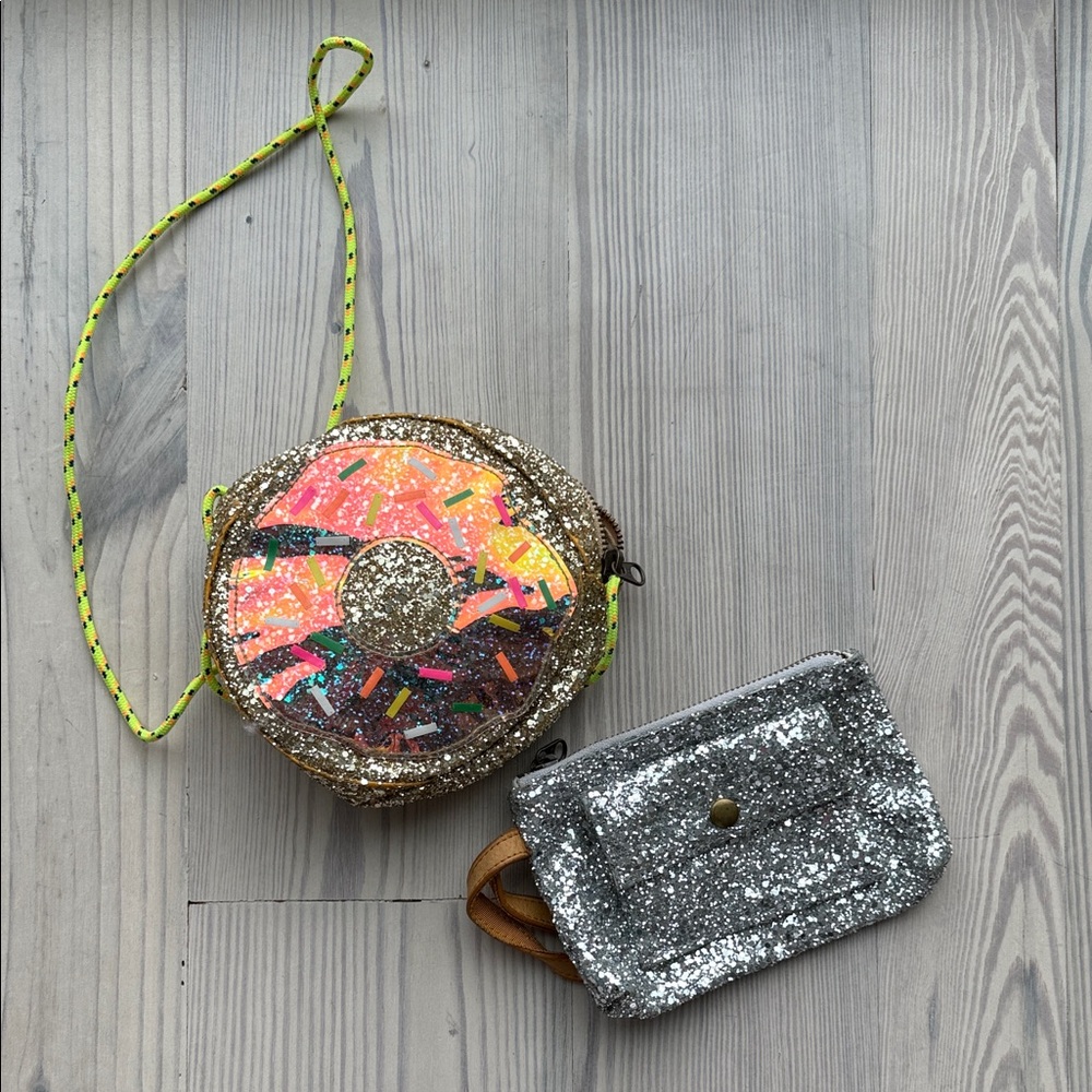 Crew Cuts By J. Crew - Glittery Silver and Gold Women's Bag Set